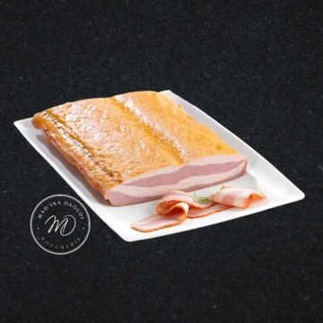 Image d'une assiète de bacon de dinde